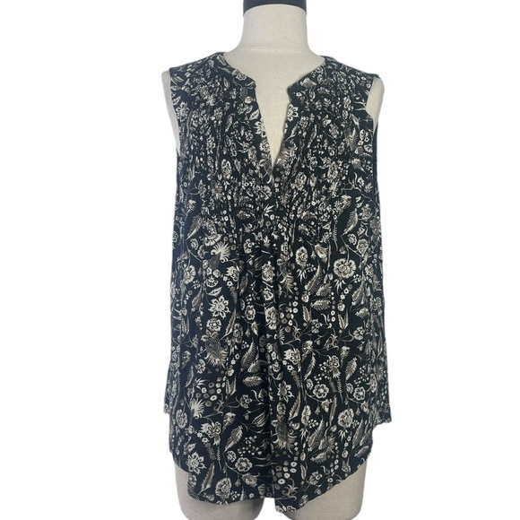 Lucky brand sleeveless paisley pullover top size xl - Picture 2 of 7